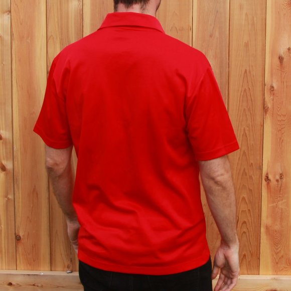Brilliant Deep Red Cole Harbour Polo Size Medium - Picture 2 of 3